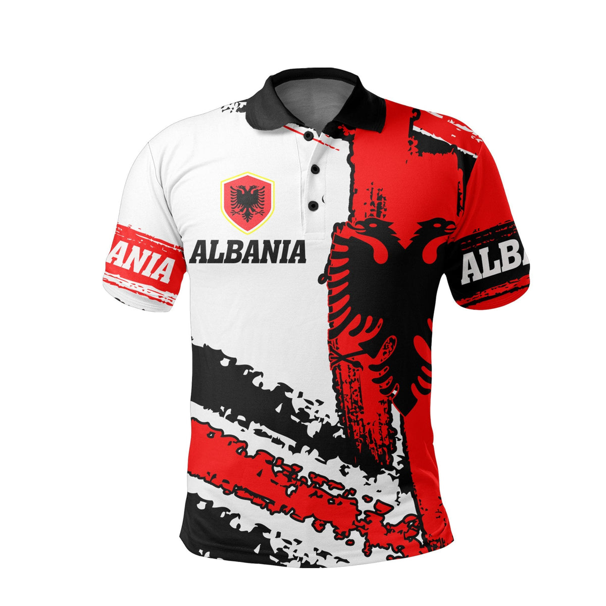 Albania Flag Polo Shirt - Shopicos